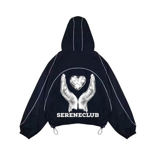 SERENECLUB REFLECTIVE SHELL TRACKSUIT